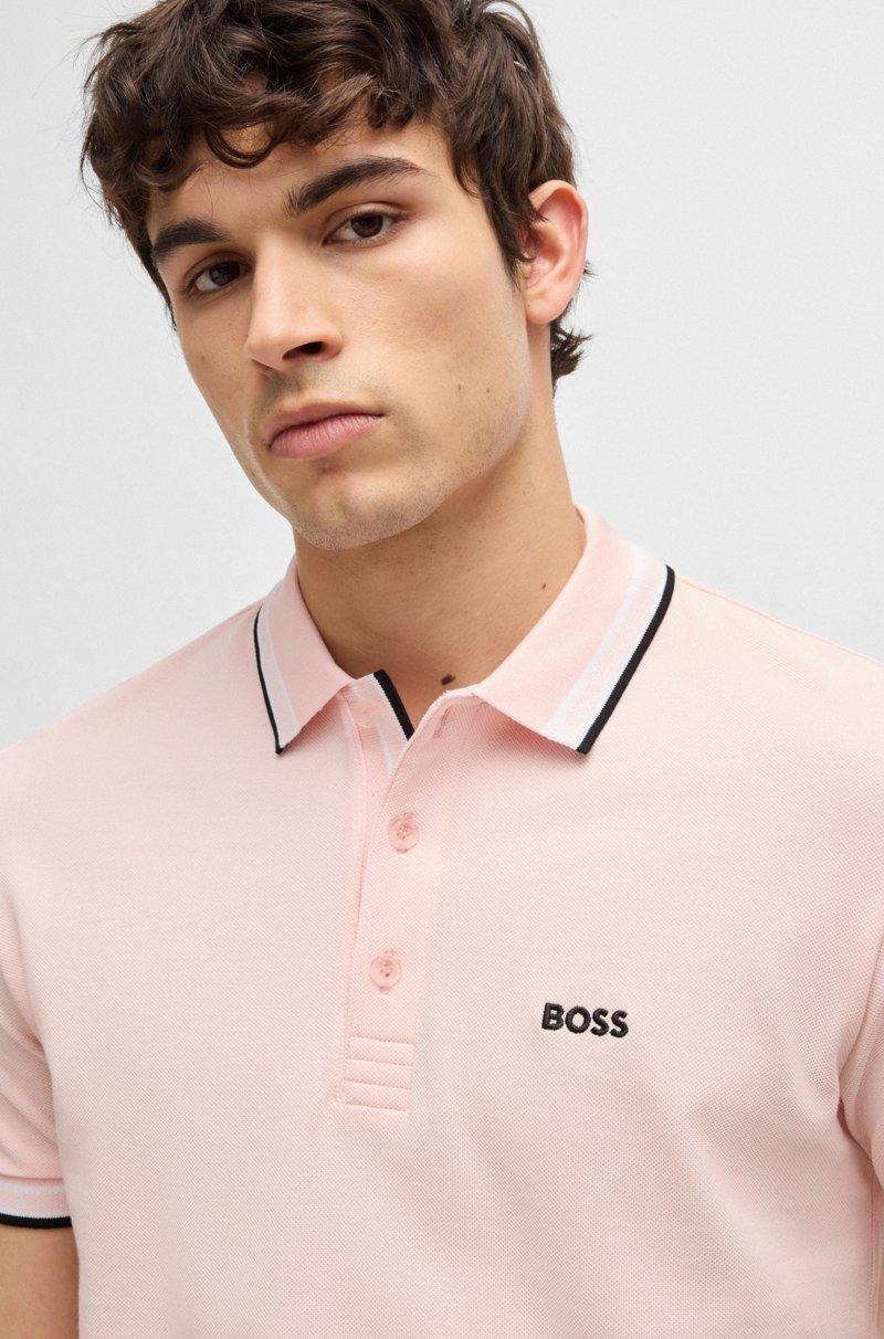 Hugo Boss Polo Paddy De Piqué De Algodón Con Logo En El Reverso Del Cuello