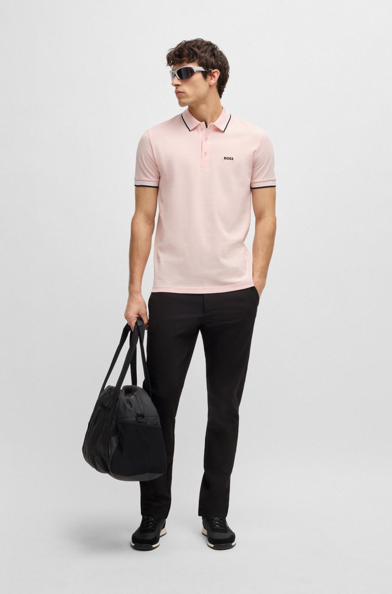 Hugo Boss Polo Paddy De Piqué De Algodón Con Logo En El Reverso Del Cuello