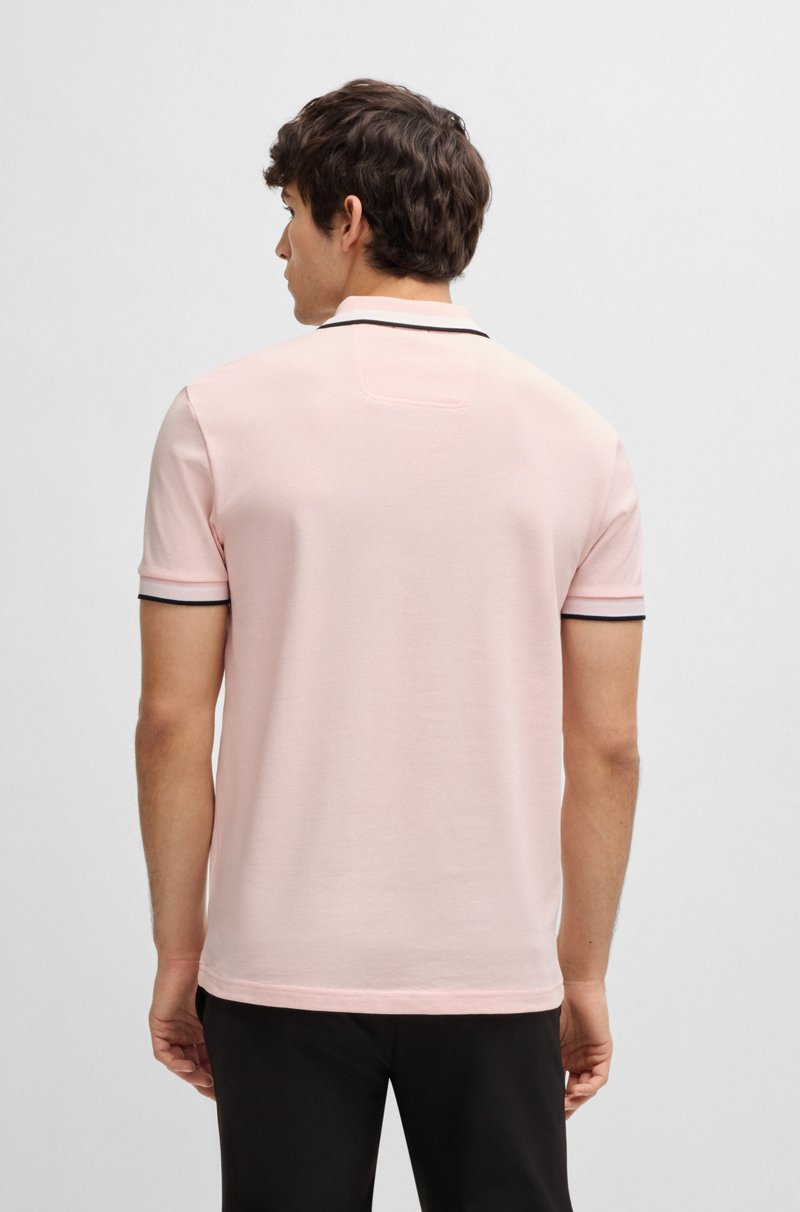 Hugo Boss Polo Paddy De Piqué De Algodón Con Logo En El Reverso Del Cuello