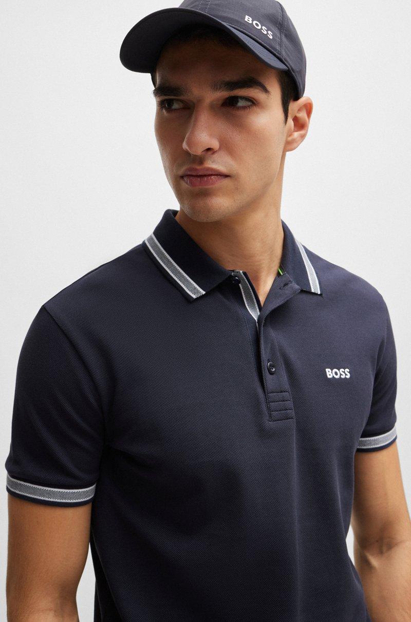 Hugo Boss Polo Paddy De Piqué De Algodón Con Logo En El Reverso Del Cuello