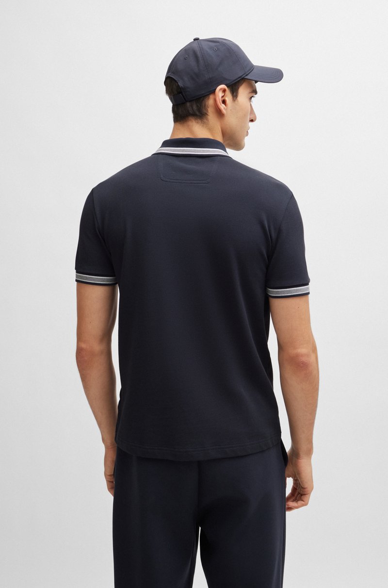 Hugo Boss Polo Paddy De Piqué De Algodón Con Logo En El Reverso Del Cuello