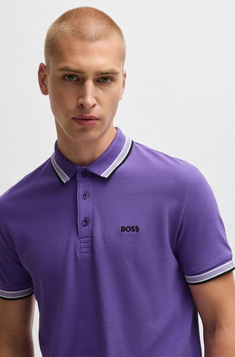 Hugo Boss Polo Paddy De Piqué De Algodón Con Logo En El Reverso Del Cuello