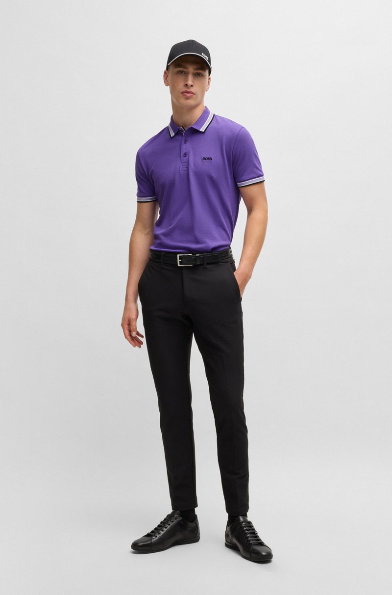 Hugo Boss Polo Paddy De Piqué De Algodón Con Logo En El Reverso Del Cuello