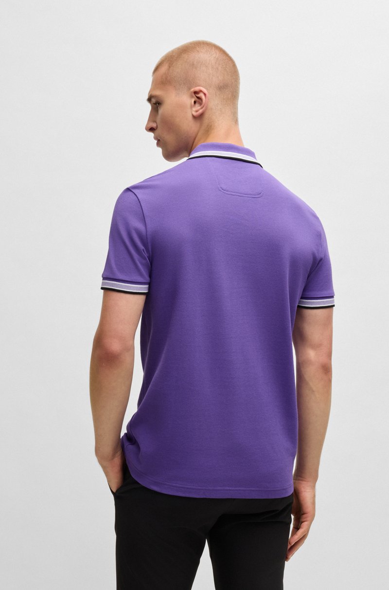 Hugo Boss Polo Paddy De Piqué De Algodón Con Logo En El Reverso Del Cuello