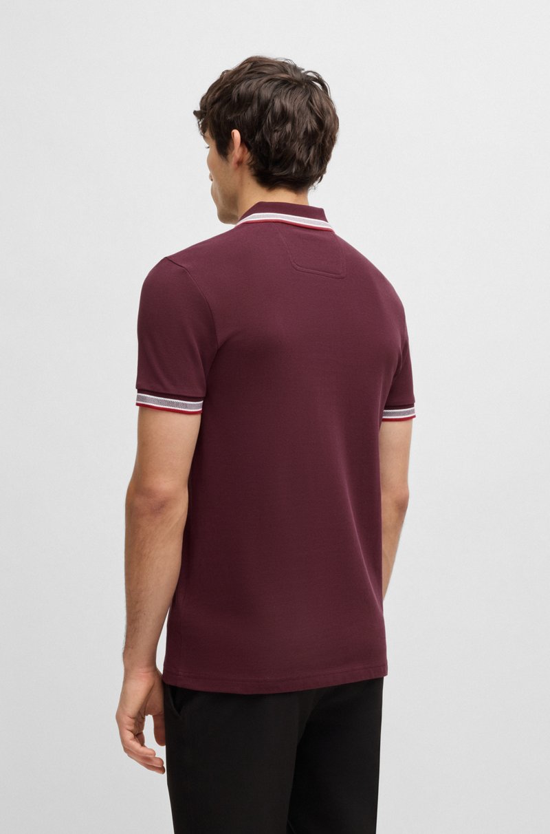 Hugo Boss Polo Paddy De Piqué De Algodón Con Logo En El Reverso Del Cuello