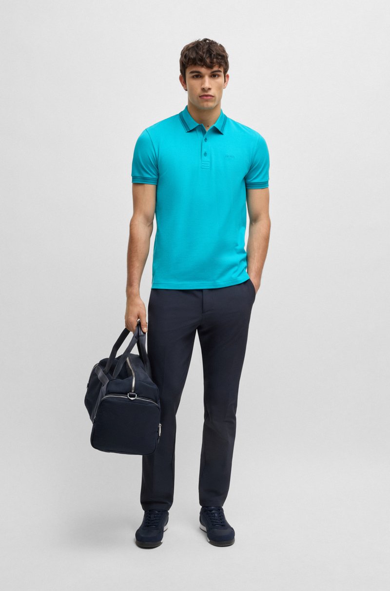 Hugo Boss Polo Paddy De Piqué De Algodón Con Logo En El Reverso Del Cuello