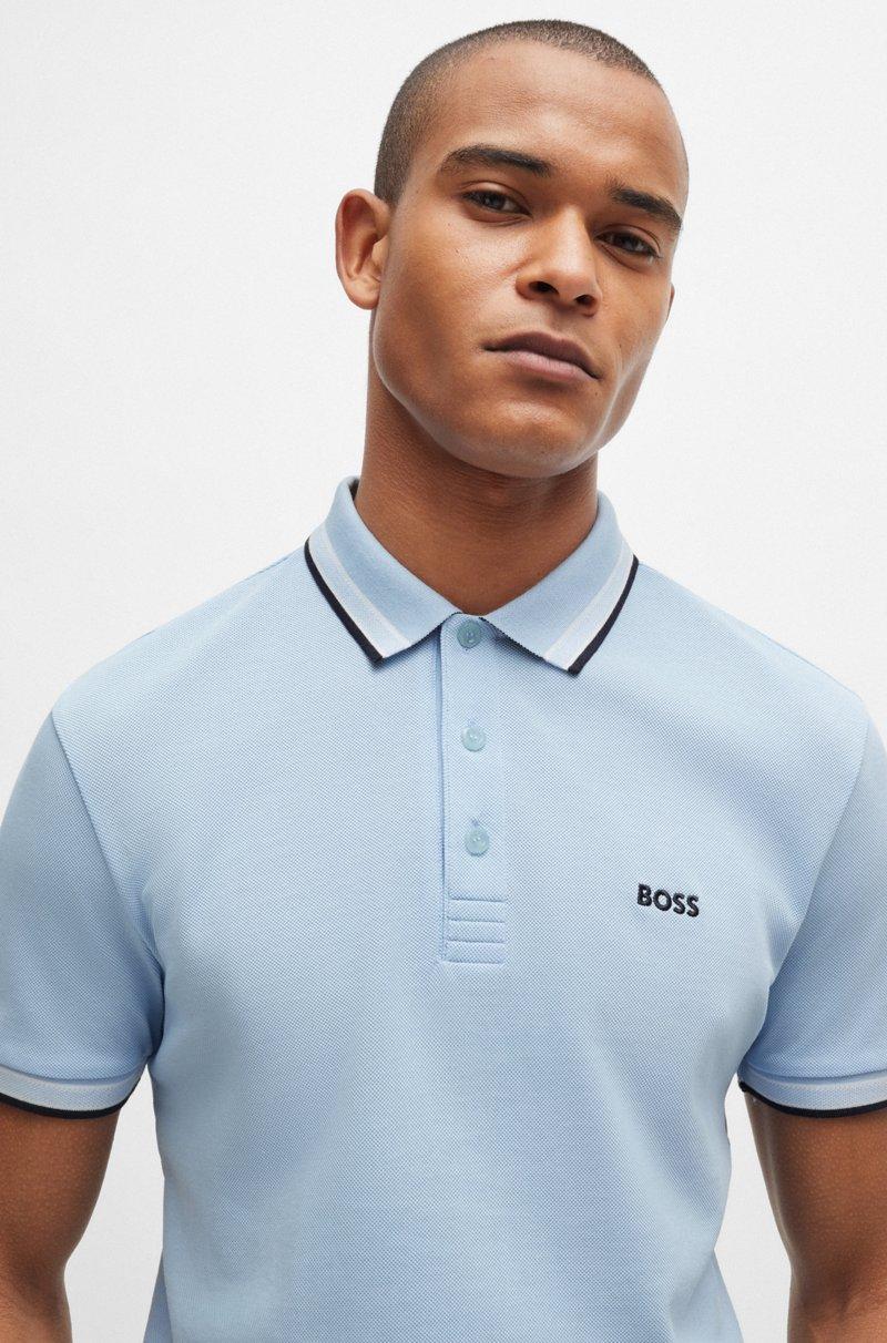 Hugo Boss Polo Paddy De Piqué De Algodón Con Logo En El Reverso Del Cuello