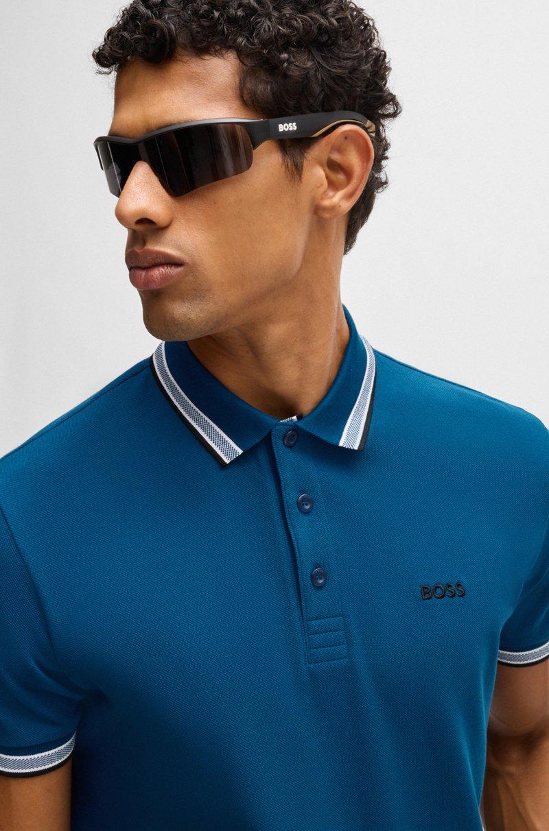 Hugo Boss Polo Paddy De Piqué De Algodón Con Logo En El Reverso Del Cuello