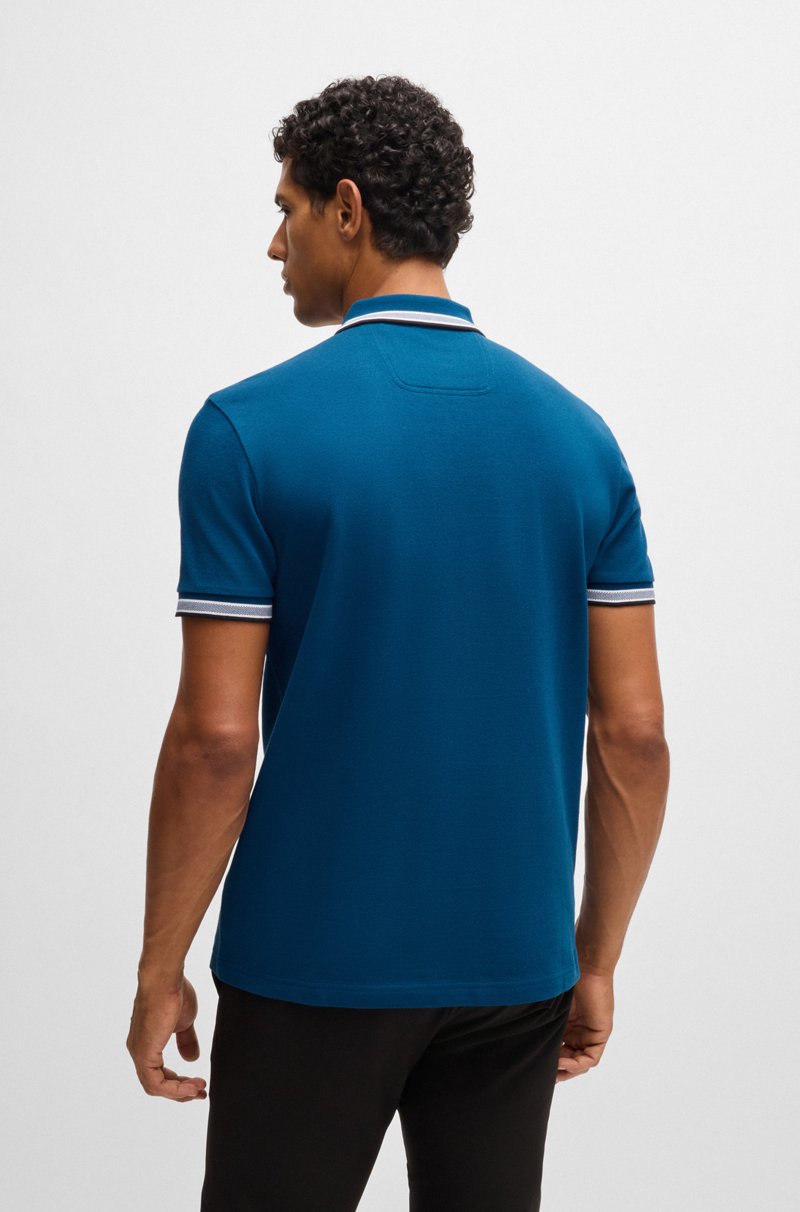 Hugo Boss Polo Paddy De Piqué De Algodón Con Logo En El Reverso Del Cuello