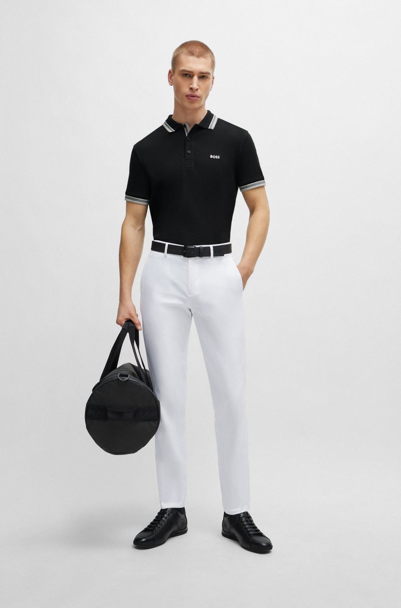 Hugo Boss Polo Paddy De Piqué De Algodón Con Logo En El Reverso Del Cuello