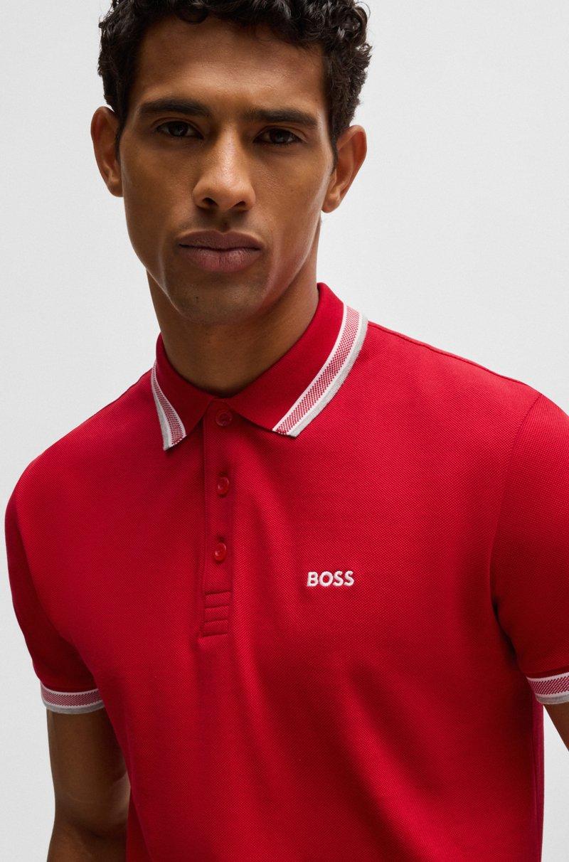 Hugo Boss Polo Paddy De Piqué De Algodón Con Logo En El Reverso Del Cuello