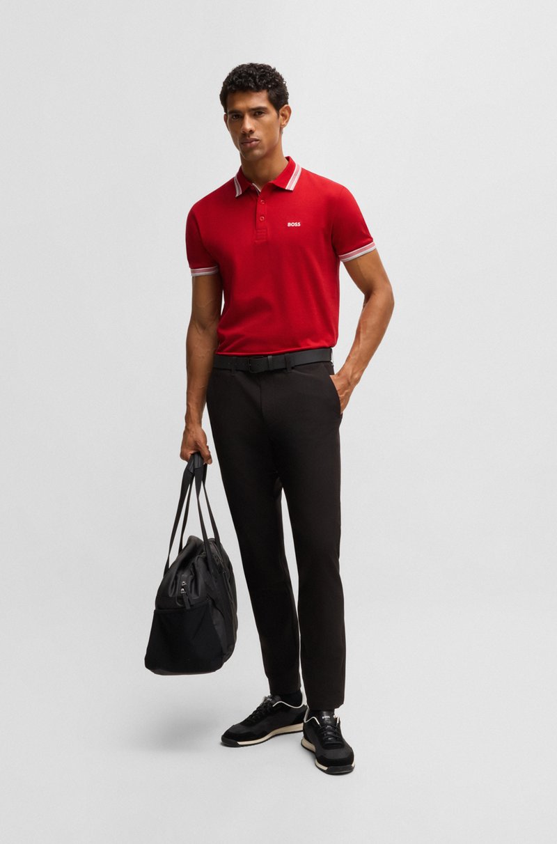Hugo Boss Polo Paddy De Piqué De Algodón Con Logo En El Reverso Del Cuello