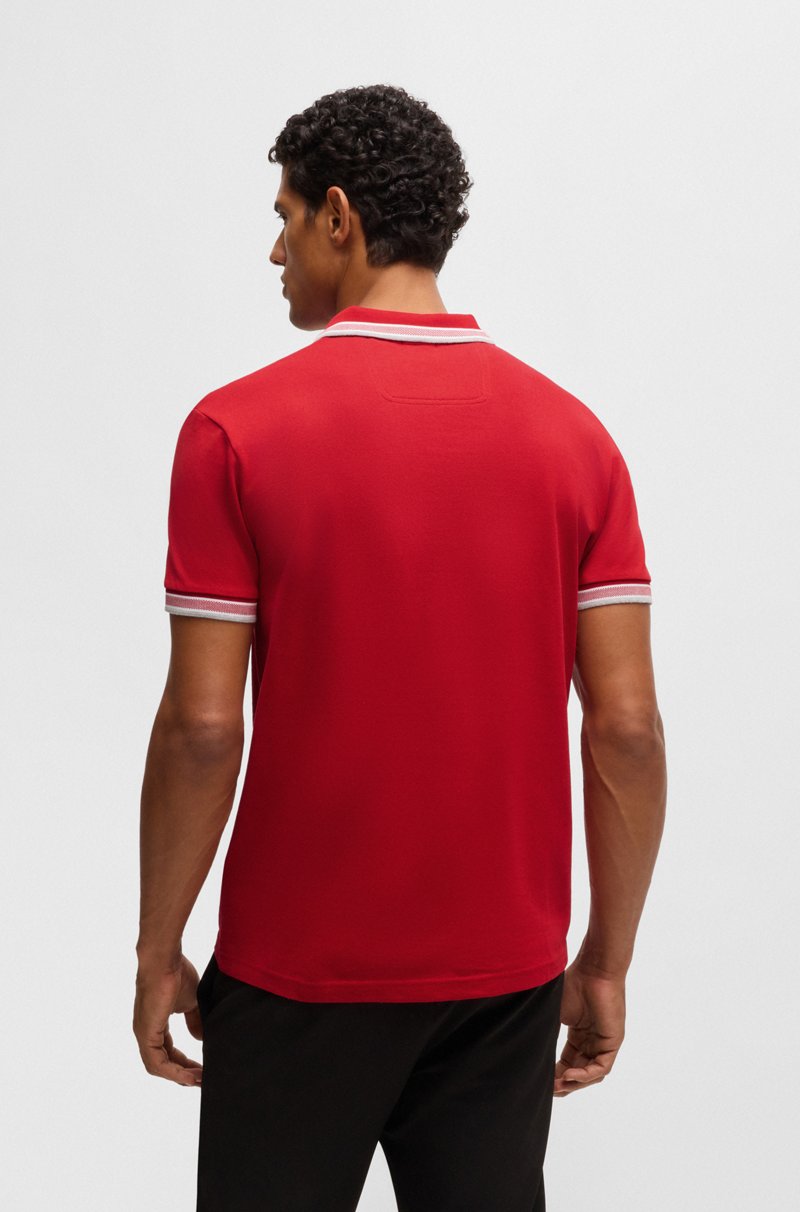 Hugo Boss Polo Paddy De Piqué De Algodón Con Logo En El Reverso Del Cuello