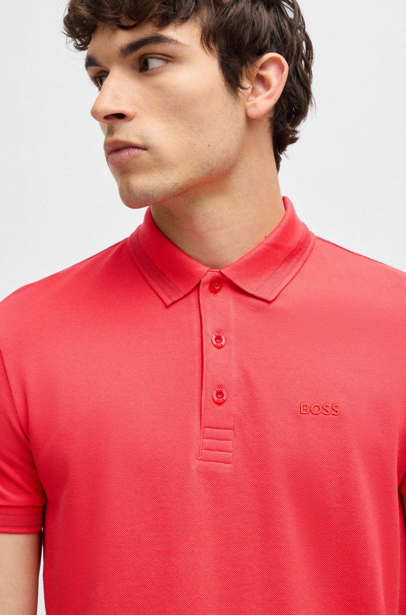 Hugo Boss Polo Paddy De Piqué De Algodón Con Logo En El Reverso Del Cuello