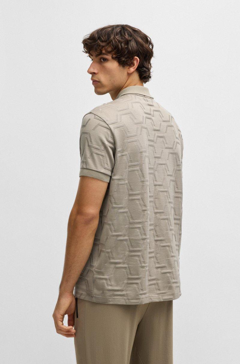 Hugo Boss Polo Paddy Relaxed Fit En Algodón Mercerizado Guateado