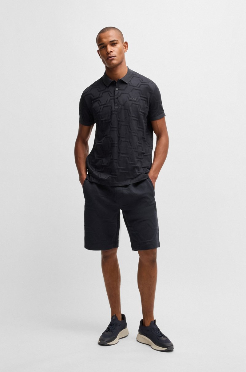 Hugo Boss Polo Paddy Relaxed Fit En Algodón Mercerizado Guateado