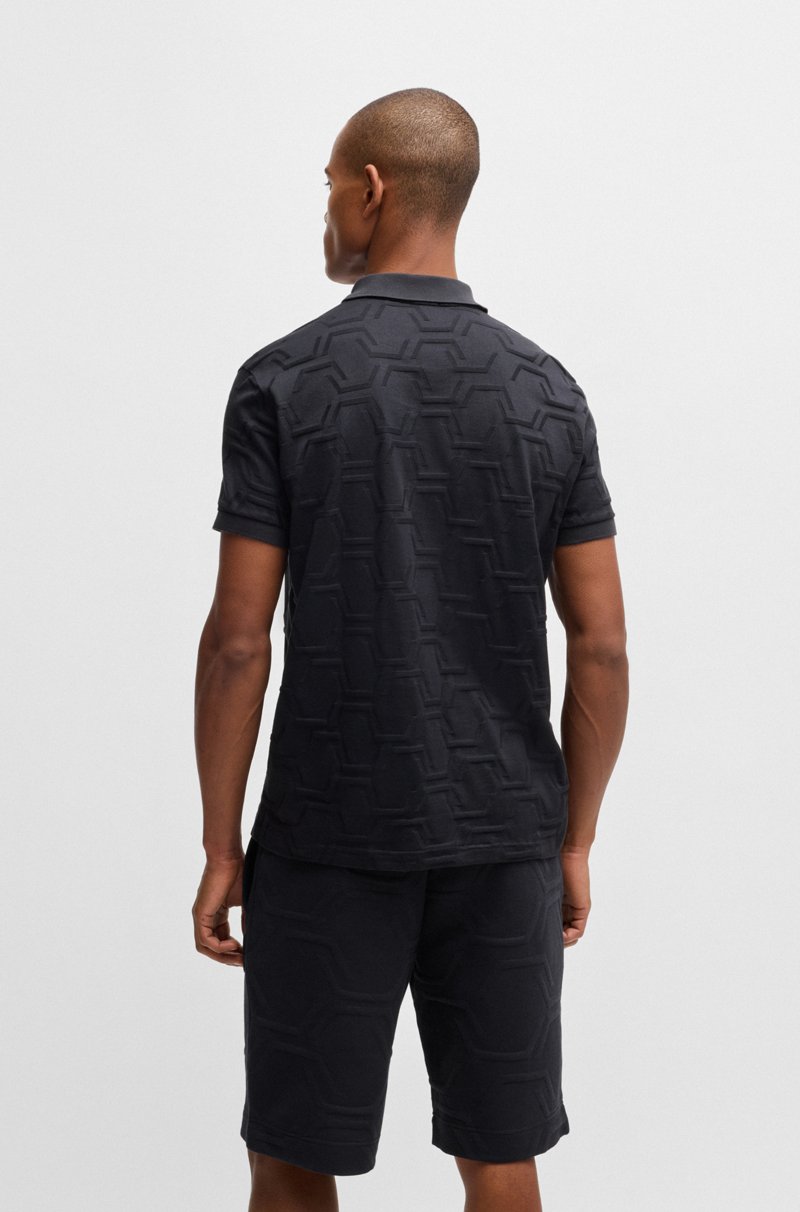 Hugo Boss Polo Paddy Relaxed Fit En Algodón Mercerizado Guateado