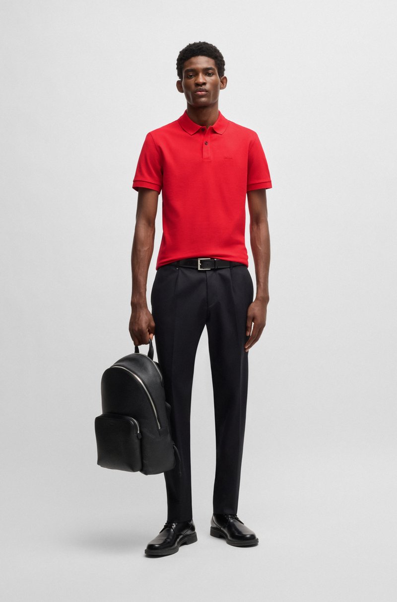 Hugo Boss Polo Pallas Regular Fit De Algodón Con Logo Bordado