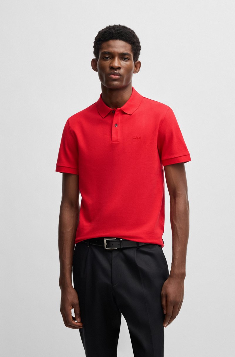 Hugo Boss Polo Pallas regular fit de algodón con logo bordado