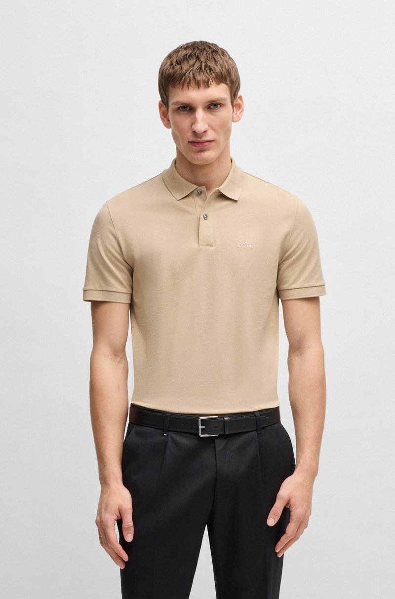 Hugo Boss Polo Pallas regular fit de algodón con logo bordado