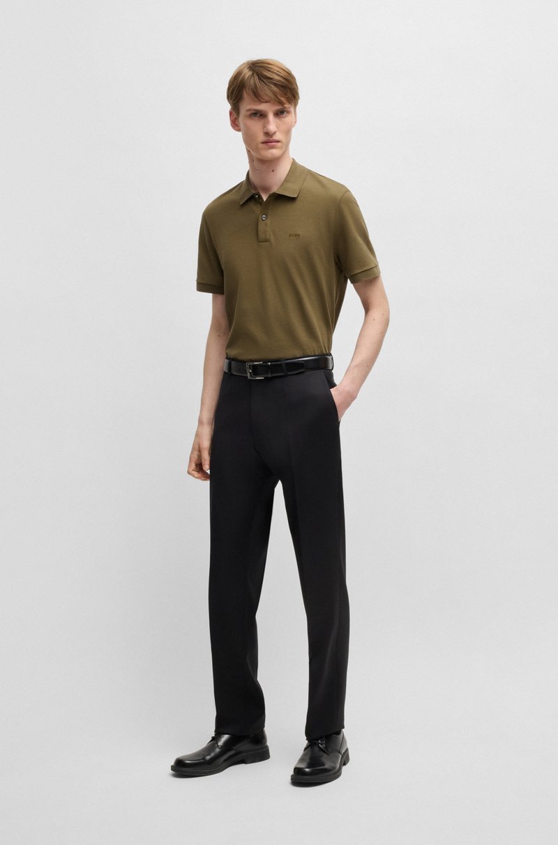 Hugo Boss Polo Pallas Regular Fit De Algodón Con Logo Bordado