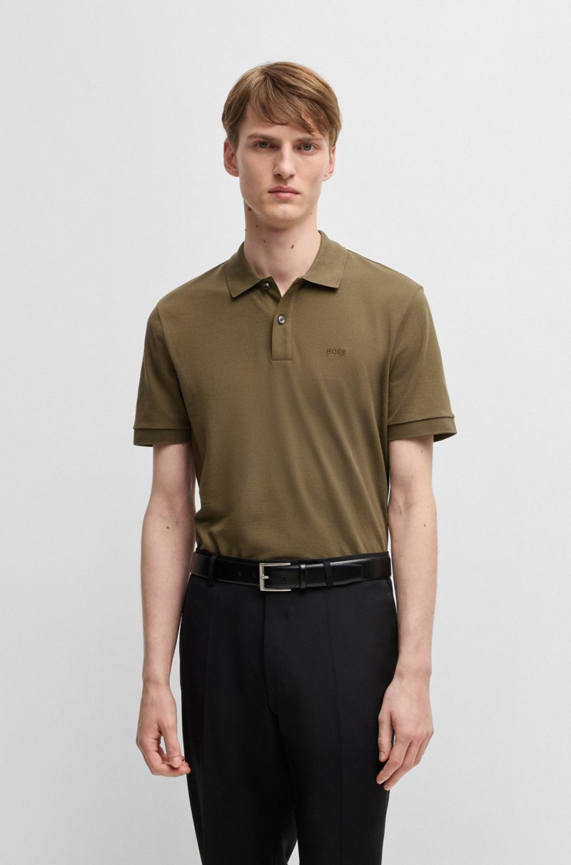 Hugo Boss Polo Pallas regular fit de algodón con logo bordado
