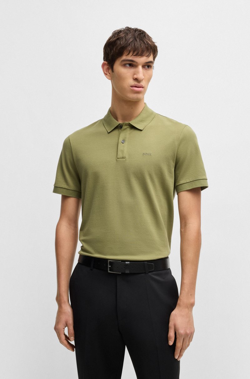 Hugo Boss Polo Pallas regular fit de algodón con logo bordado