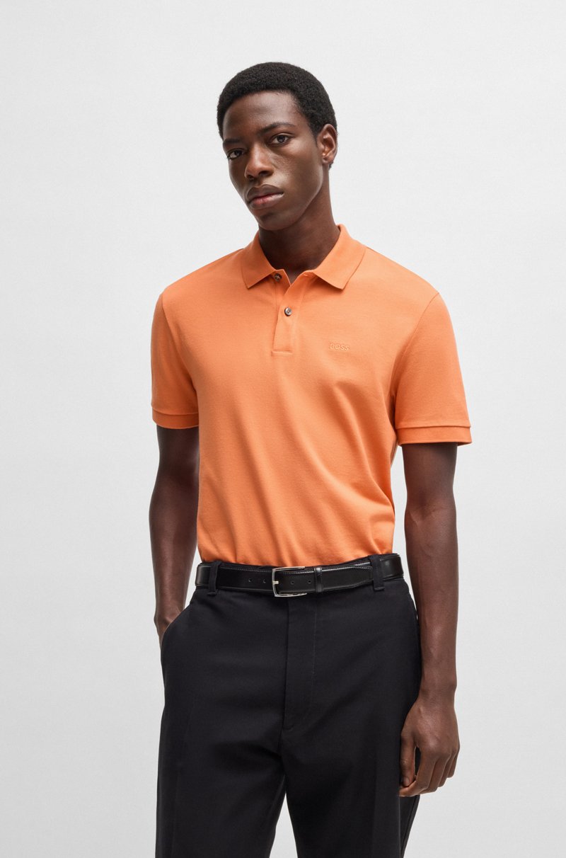 Hugo Boss Polo Pallas regular fit de algodón con logo bordado