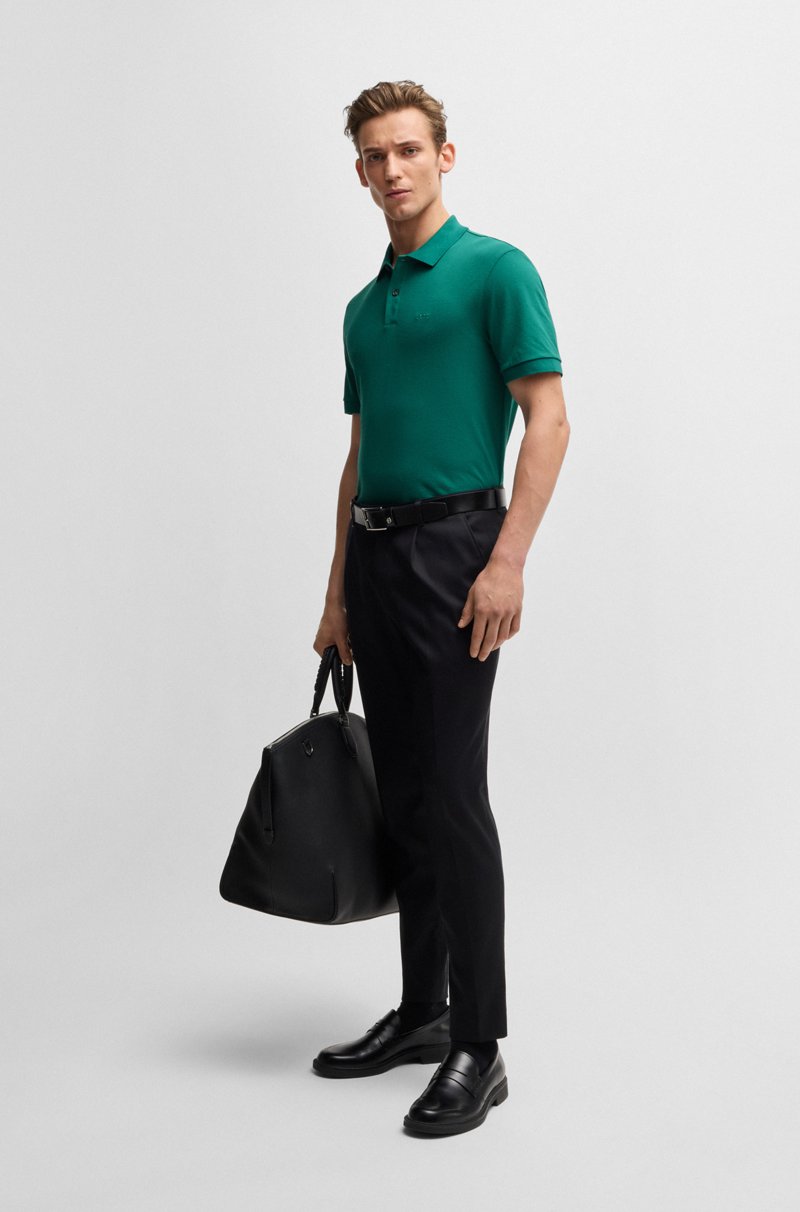 Hugo Boss Polo Pallas Regular Fit De Algodón Con Logo Bordado
