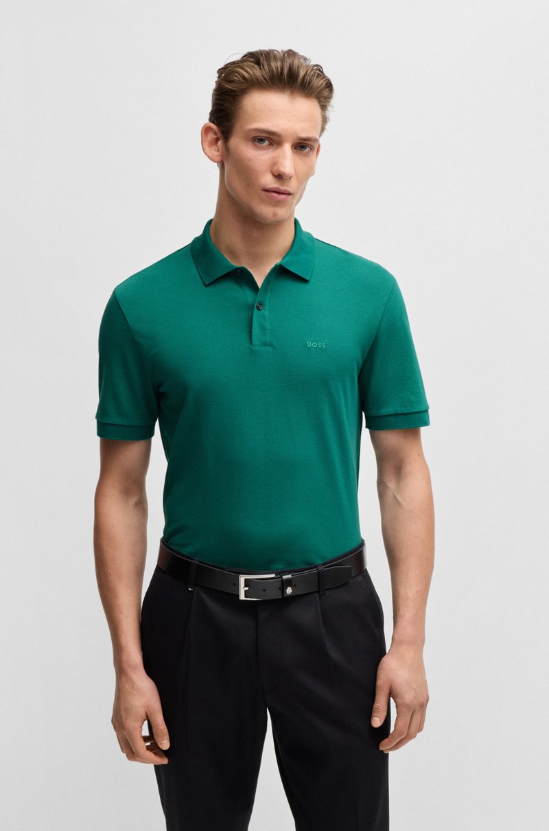 Hugo Boss Polo Pallas regular fit de algodón con logo bordado