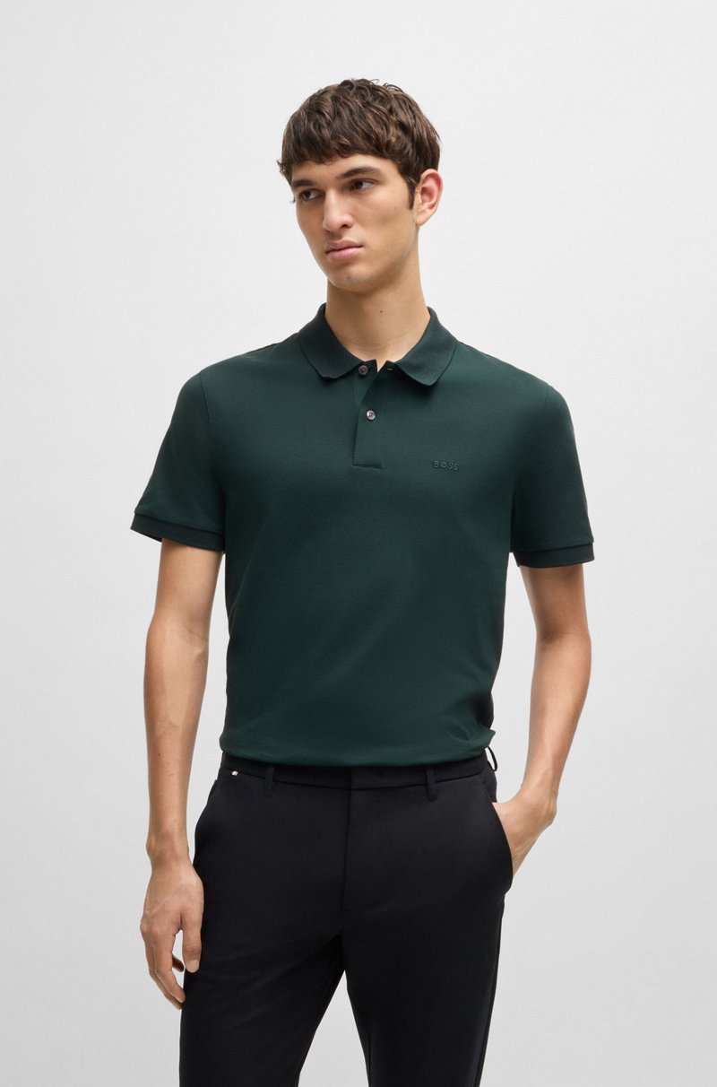Hugo Boss Polo Pallas regular fit de algodón con logo bordado