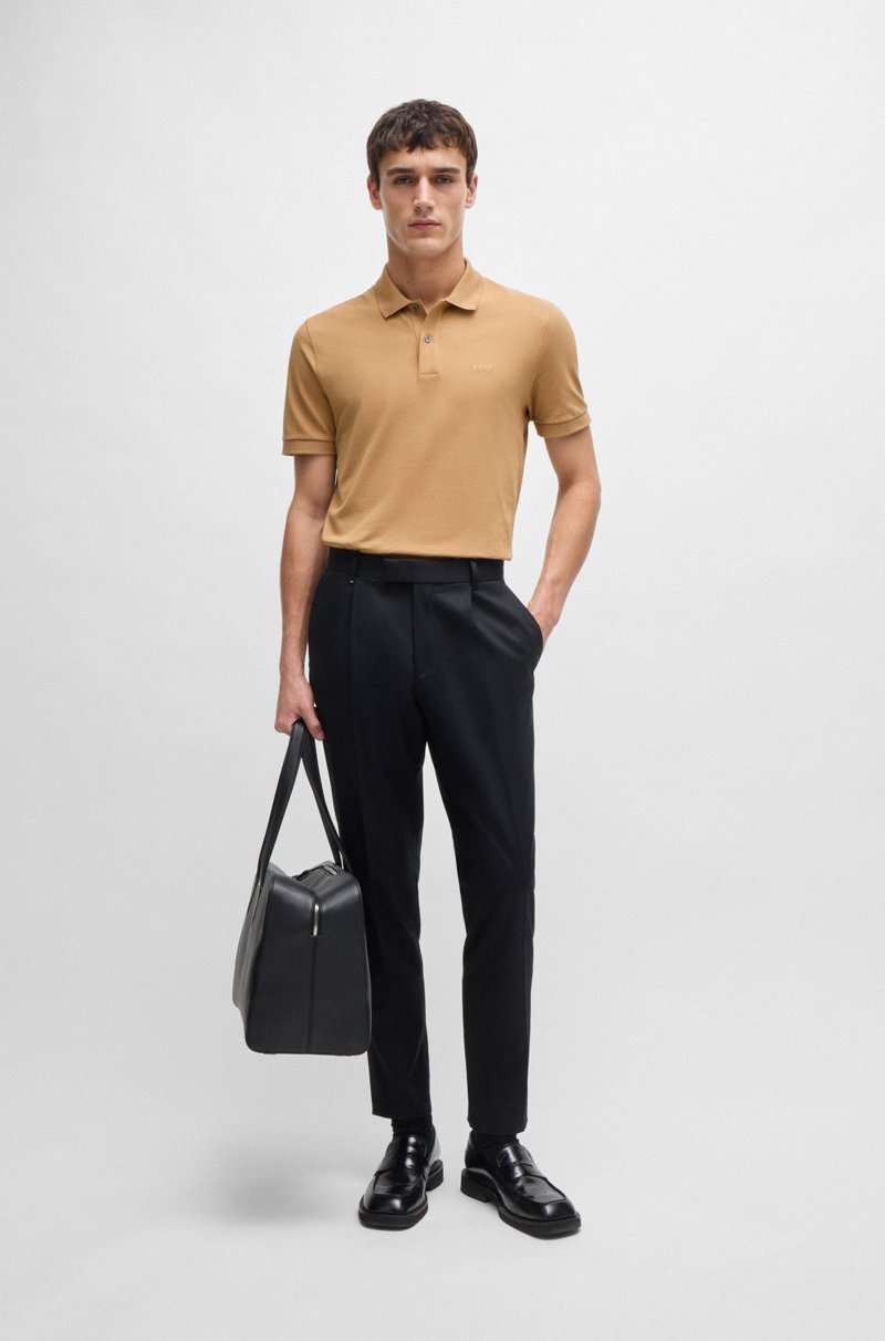 Hugo Boss Polo Pallas Regular Fit De Algodón Con Logo Bordado