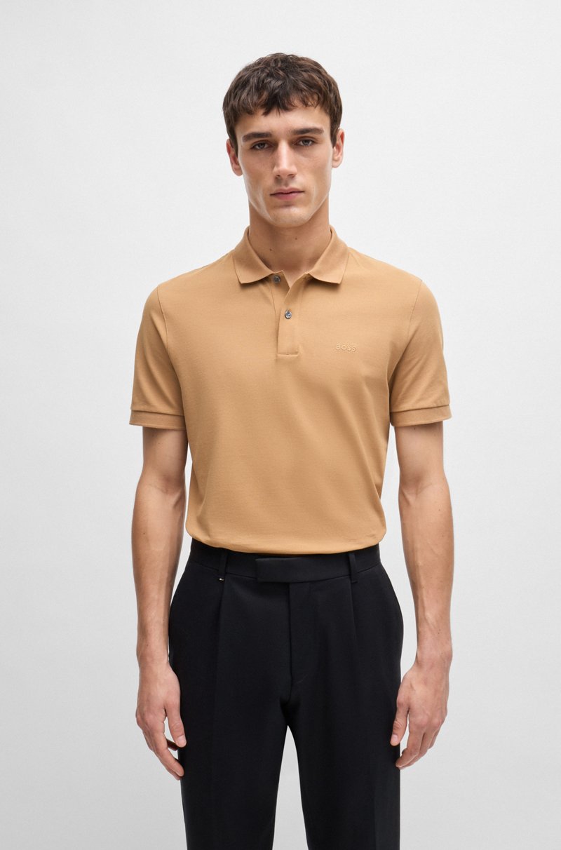 Hugo Boss Polo Pallas regular fit de algodón con logo bordado