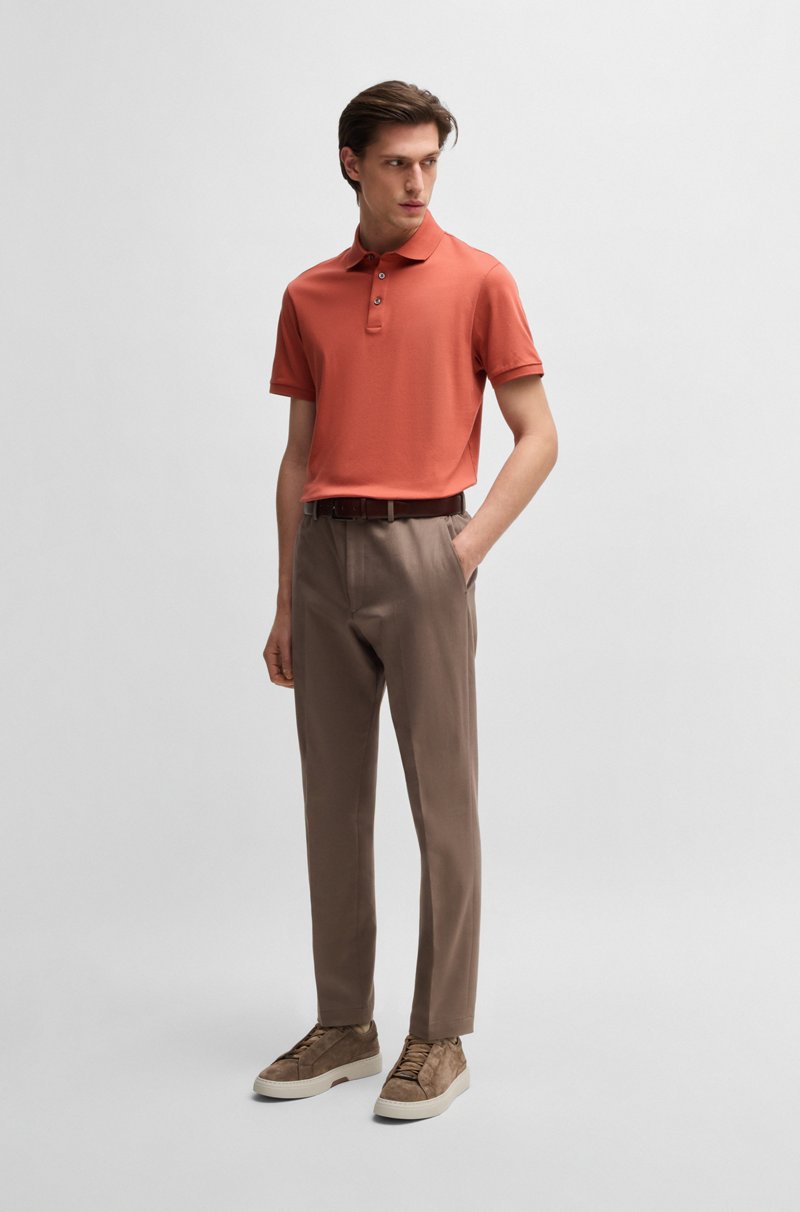 Hugo Boss Polo Regular Fit De Algodón Italiano Mercerizado
