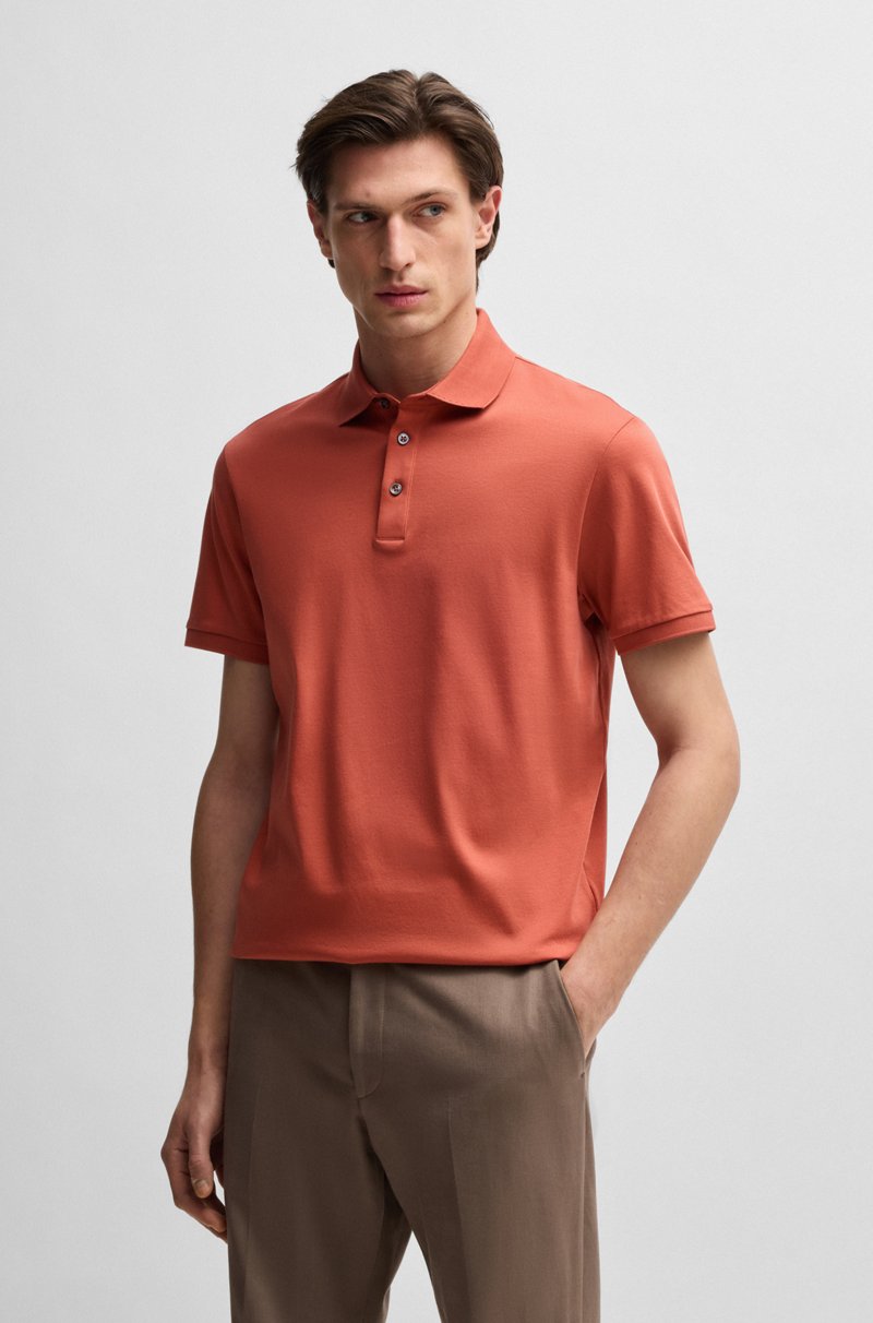 Hugo Boss Polo regular fit de algodón italiano mercerizado