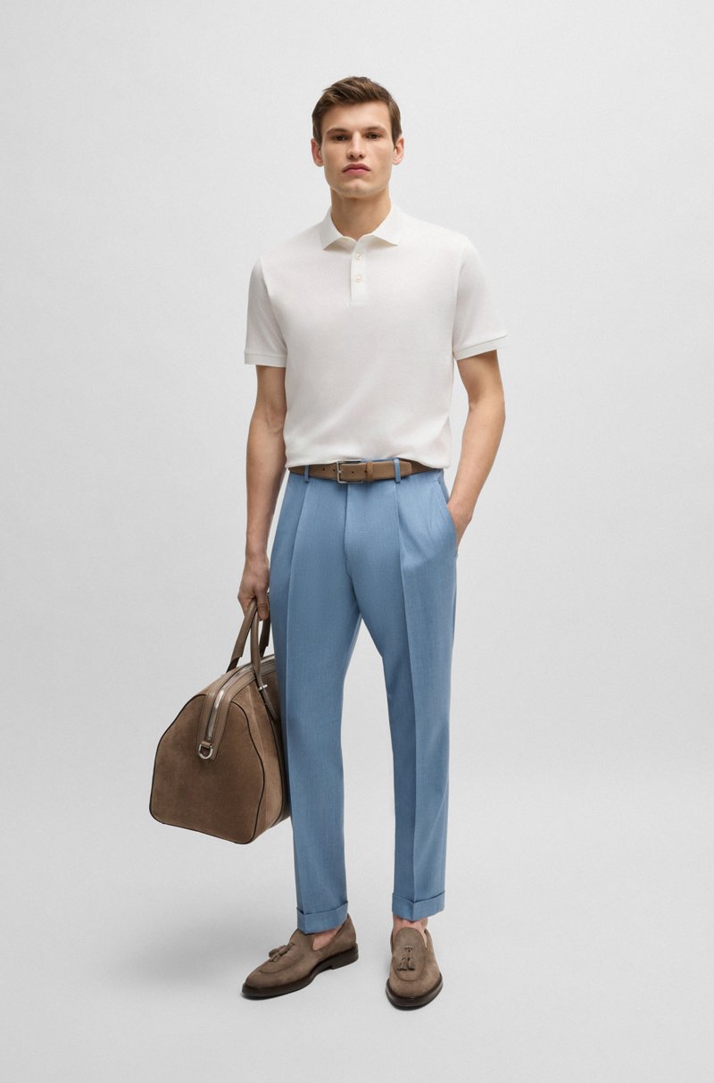 Hugo Boss Polo Regular Fit De Algodón Italiano Mercerizado