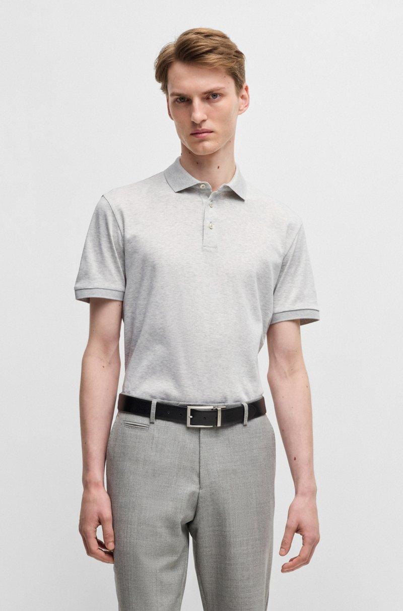 Hugo Boss Polo regular fit de algodón italiano mercerizado