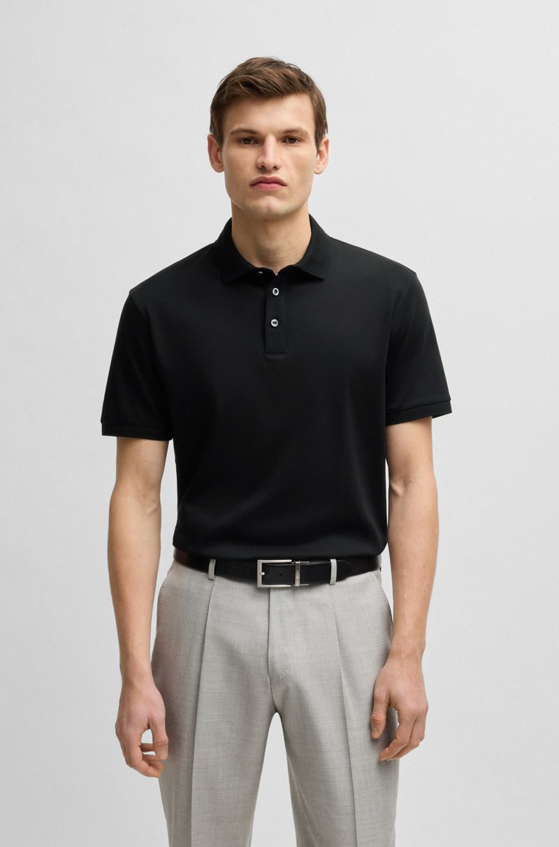 Hugo Boss Polo regular fit de algodón italiano mercerizado