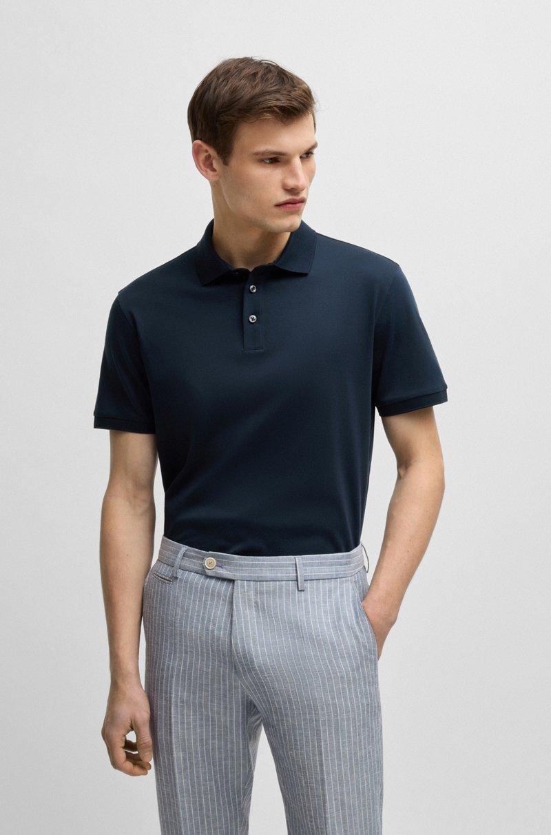 Hugo Boss Polo regular fit de algodón italiano mercerizado