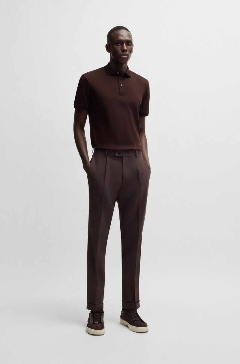 Hugo Boss Polo Regular Fit De Algodón Italiano Mercerizado