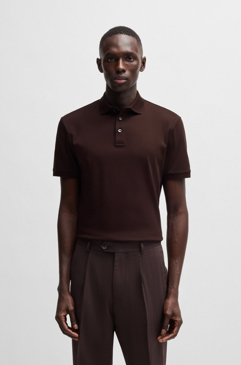 Hugo Boss Polo regular fit de algodón italiano mercerizado