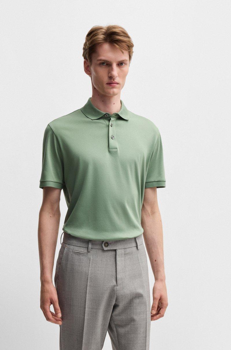 Hugo Boss Polo regular fit de algodón italiano mercerizado