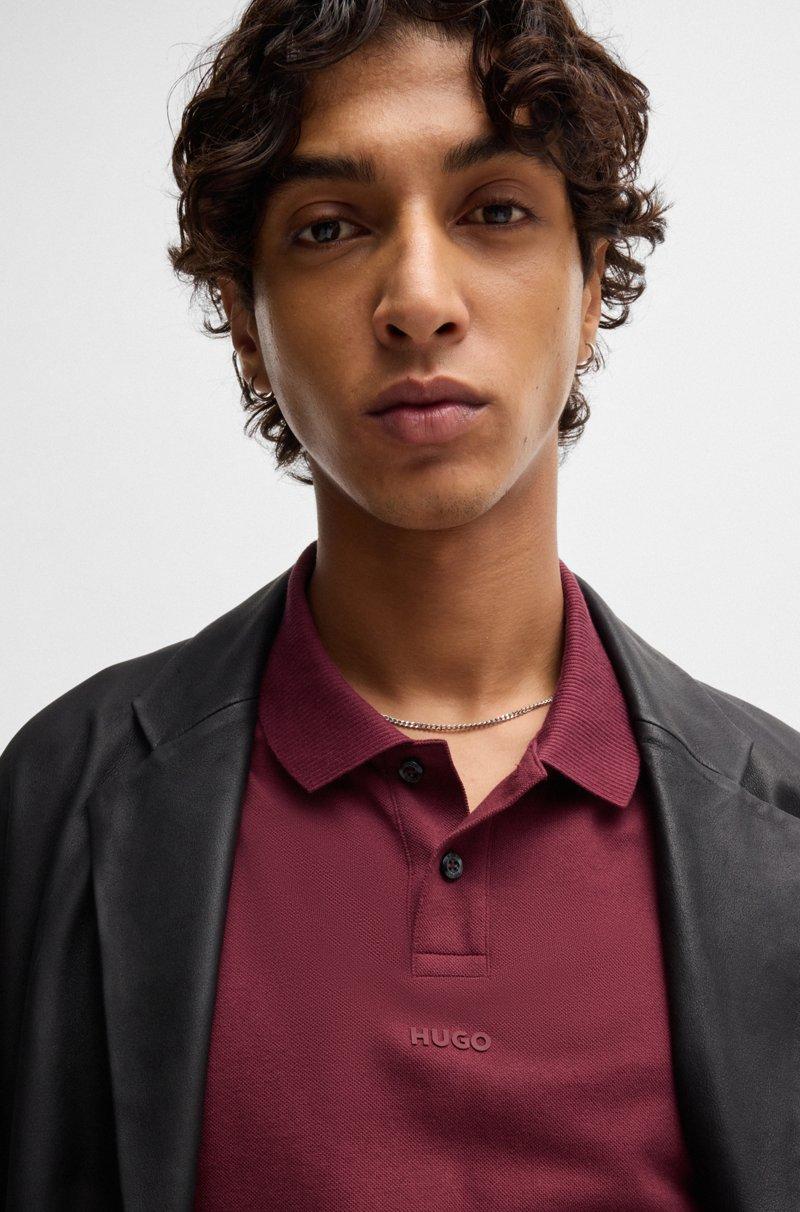 Hugo Boss Polo Relaxed Fit De Piqué De Algodón Con Logo Estampado
