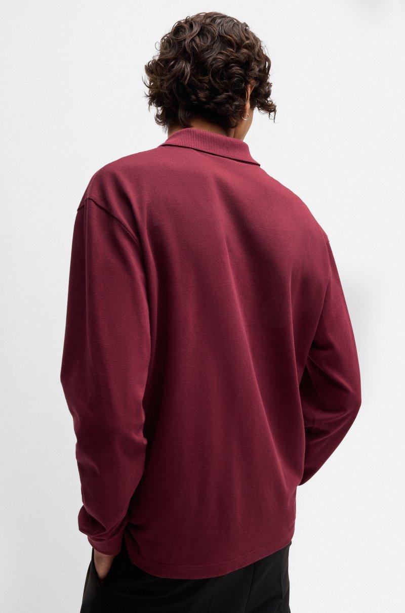 Hugo Boss Polo Relaxed Fit De Piqué De Algodón Con Logo Estampado