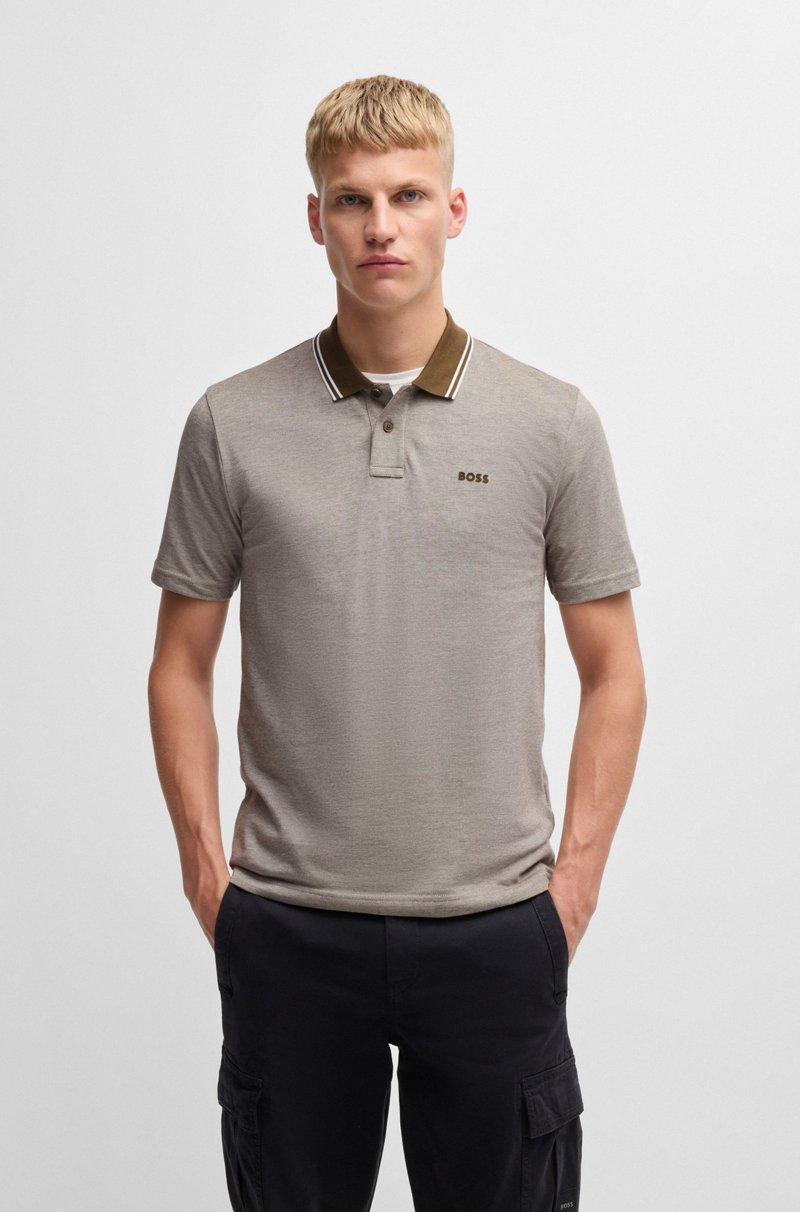 Hugo Boss Polo relaxed fit de piqué de algodón Oxford