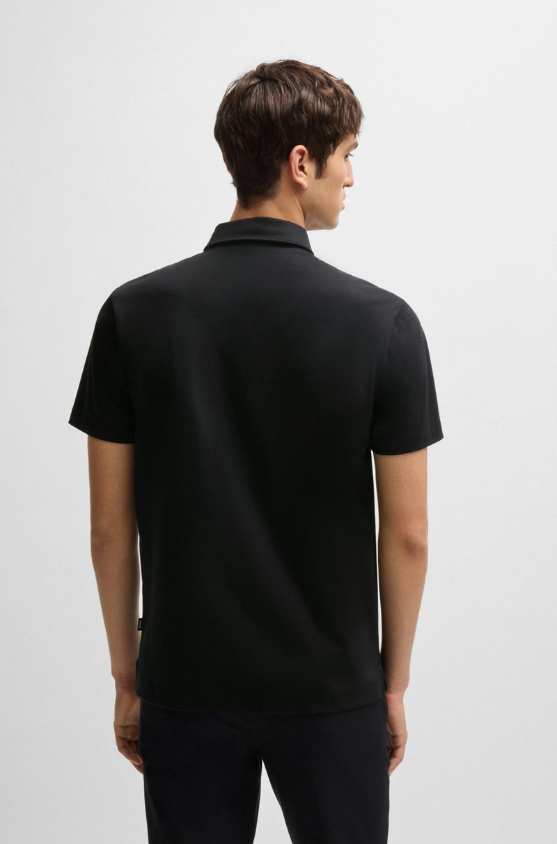 Hugo Boss Polo Slim Fit De Algodón Con Logo De Goma