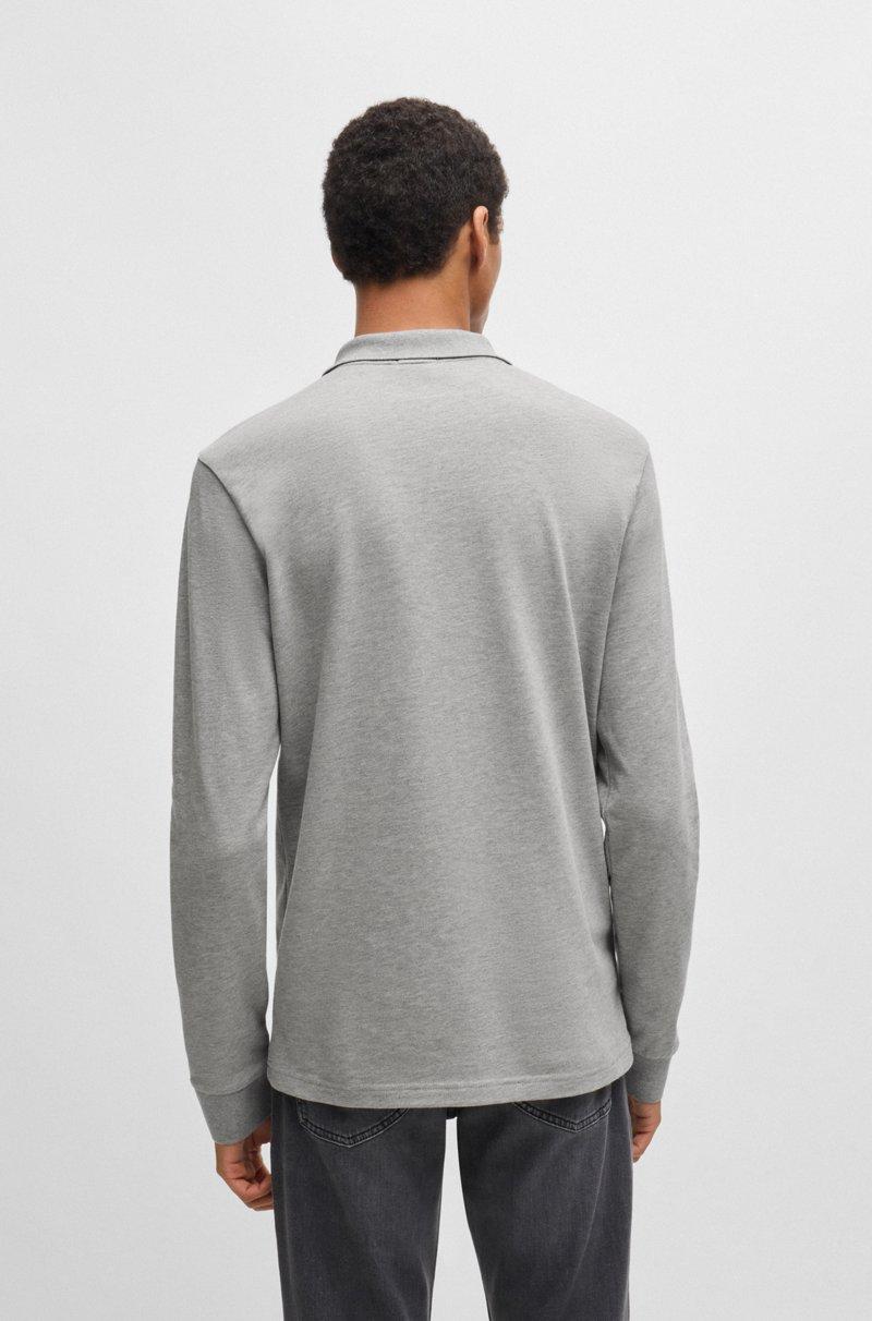 Hugo Boss Polo Slim Fit De Algodón Elástico Con Parche De Logo