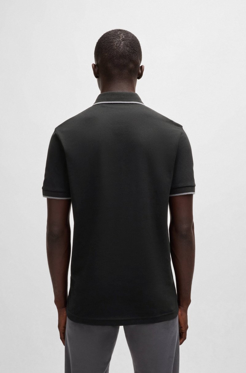 Hugo Boss Polo Slim Fit De Piqué De Algodón Elástico