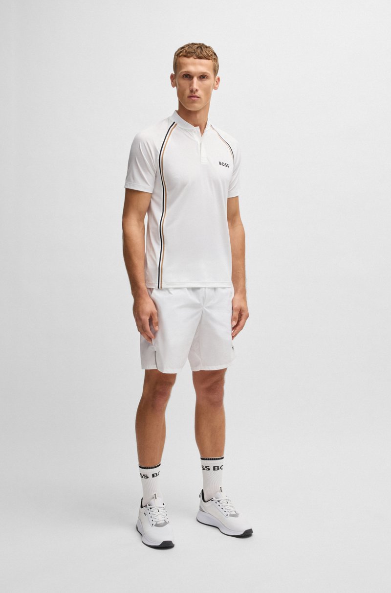 Hugo Boss Polo Slim Fit Deportivo De Malla Superelástica