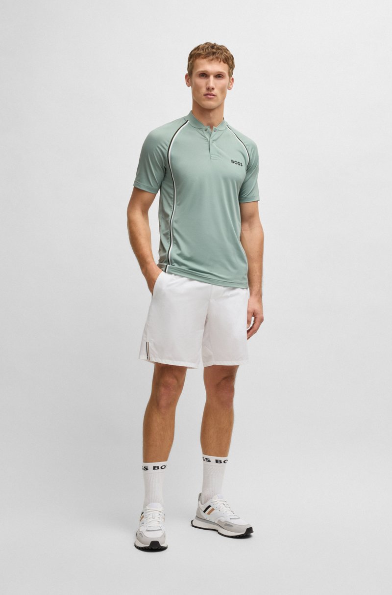 Hugo Boss Polo Slim Fit Deportivo De Malla Superelástica